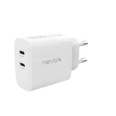 Abbildung von nevox 45W DUAL USB C Power Delivery (PD) Ladegerät GaN, Weiss