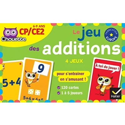 Abbildung von Chouette Le jeu des additions CP/CE2: 4 jeux pour s&#039;entraîner en s&#039;amusant ! Avec 120 cartes