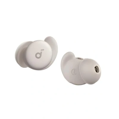 Abbildung von soundcore Schlaf Earbuds Sleep A20 von Anker, Geräuschblockierung, Seitenschläfer, 80h Wiedergabe, Analyse, personalisierbare Weckfunktion, Bequemes flaches Design