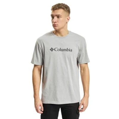 Abbildung von Columbia CSC Basic LOGO Short Sleeve Tshirt print, Herren, Größe: Small, grey heather