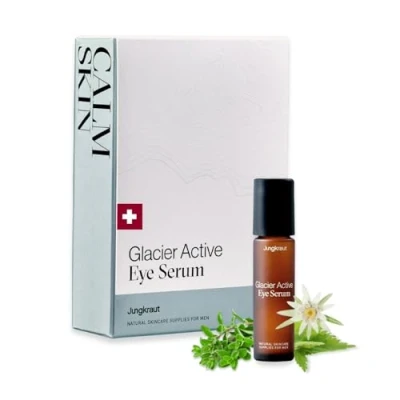 Abbildung von JUNGKRAUT Glacier Active Eye Serum für Männer 1x10ml Natürliches Aktivserum gegen Augenringe und erste Falten Mit Hyaluron eine frische Augenpartie praktischer Roll on
