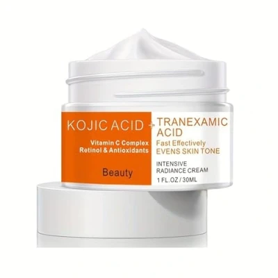 Abbildung von Kojisäure + Tranexamsäure Gesichtscreme zur Hautklärung, Teint Revitalisierung, Strahlungsförderung, Gesicht und Körper, für dunkle Flecken, leuchtende Creme, Achselhöhle
