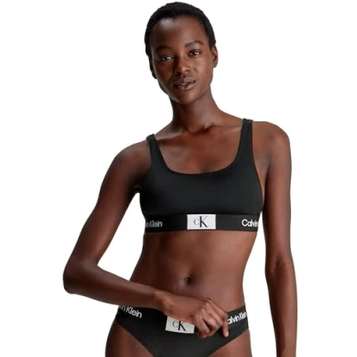 Abbildung von Calvin Klein Swimwear Bralette Bikinitop, Damen, Größe: XS, Black