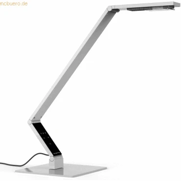 Abbildung von Luctra Tischleuchte Table Linear Base eckig mit Fuß Aluminium weiß