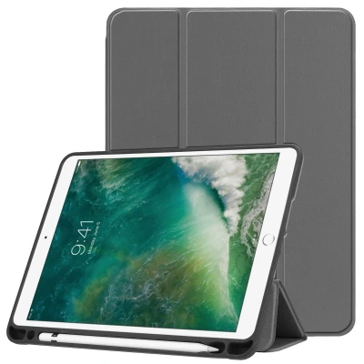 Abbildung von Trifold Klapphülle für das iPad (2018) / (2017) Air (2013) 2 Grau