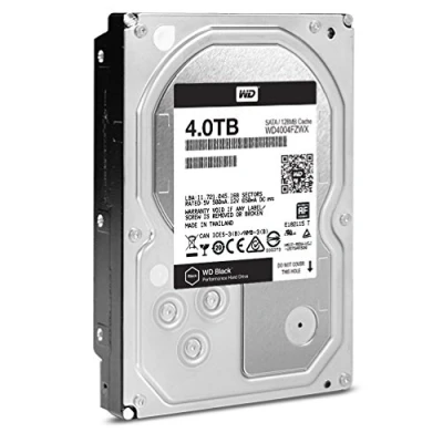 Abbildung von WD Black 4TB Performance Desktop Hard Disk Drive 7200 RPM SATA 6 Gb/s 64MB Cache 3.5 Inch
