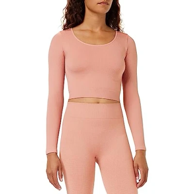 Abbildung von sloggi Damen Ever Infused Aloe Crop top LS, Foggy Mauve, XS
