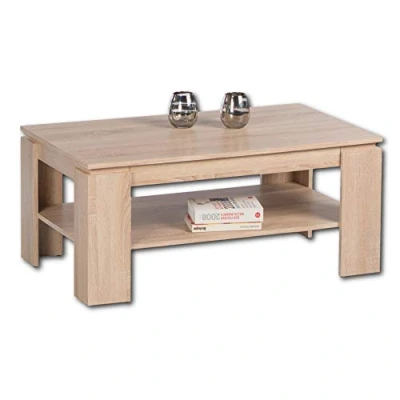 Abbildung von HARRISON Couchtisch mit Schublade, Eiche Sonoma Optik geräumiger Sofatisch Ablage für Ihren Wohnbereich 100 x 44 60 cm (B/H/T)