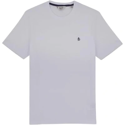 Abbildung von Original Penguin Herren kleinem Logo Stickerei T Shirt, Hellweiß, 118, L