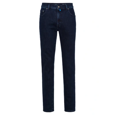 Abbildung von Pierre Cardin Dijon Rivet Jeans Straight Leg, Herren, Größe: 40x30, Dark blue stonewash