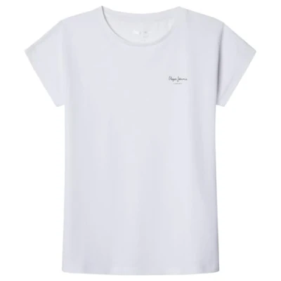 Abbildung von Pepe Jeans Mädchen Bloomy N T Shirt, Weiß (Weiß), 16 Jahre