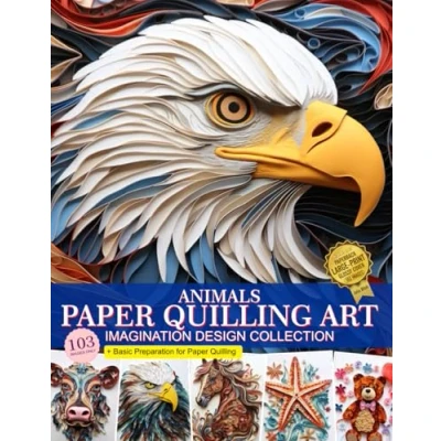 Abbildung von Animals Paper Quilling Art Imagination Design Collection: Hobbies craft Images Collection