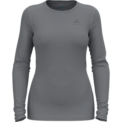 Abbildung von odlo Damen Funktionsunterwäsche Langarm Shirt MERINO 260, steel grey melange, M