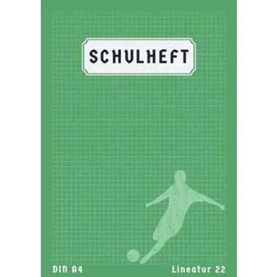 Abbildung von Schulheft Lineatur 22: kariert ohne rand Matheheft 22 50 Blatt Grün