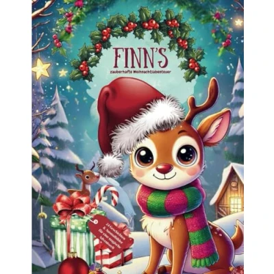 Abbildung von Finn`s zauberhafte Weihnachtsabenteuer: 24 Geschichten und Ausmalbilder für eine magische Adventszeit