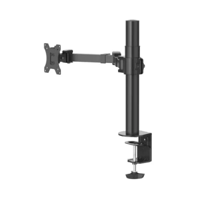 Abbildung von Hama Monitorhalterung für 1 Monitor 13 35 Zoll (Monitorhalter höhenverstellbar bis 40 cm, schwenkbar 180, neigbar +/ 35, ausziehbar, Bildschirmhalterung 15 kg Traglast, VESA 75 x75, 100 x 100)