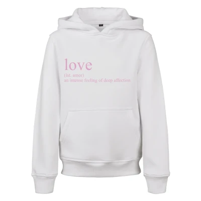 Abbildung von Mister Tee LOVE Definition Kapuzenpullover für Kinder, Größe: 146/152, White