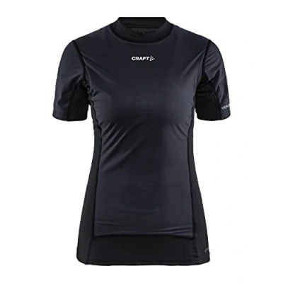 Abbildung von Craft Damen Active Extreme X Wind Ss W Oberteile, Schwarz/Granit, L
