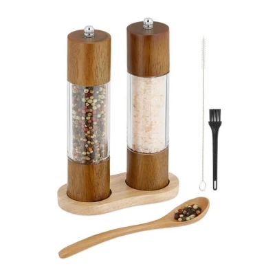 Abbildung von relaxdays Salzmühle Salz und Pfeffermühle Set