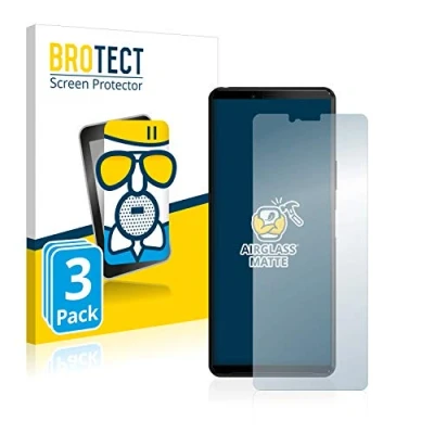 Abbildung von BROTECT Entspiegelungs Schutzglas für Sony Xperia 10 II (3 Stück) Schutz Folie Panzerfolie Glas Matt [Extrem Kratzfest 9H, Anti Reflex]
