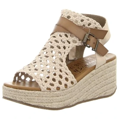 Abbildung von Blowfish Malibu Espadrille, Damen, Größe: 40, Gold woven draped micro Schuhe