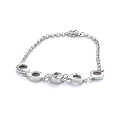 Abbildung von Orphelia Damen Armband 925 Silber rhodiniert Zirkonia weiß Brillantschliff 18.5 cm ZA 1008