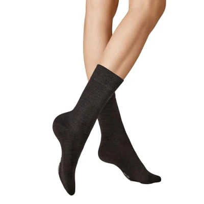 Abbildung von KUNERT Damen Socken Soft Wool Cotton druckfreier Bund Brown mel. 8210 39 42