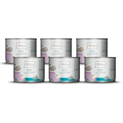 Abbildung von MjAMjAM Premium Nassfutter für Katzen Senior saftiges Hühnchen, 6er Pack (6x200g), getreidefrei