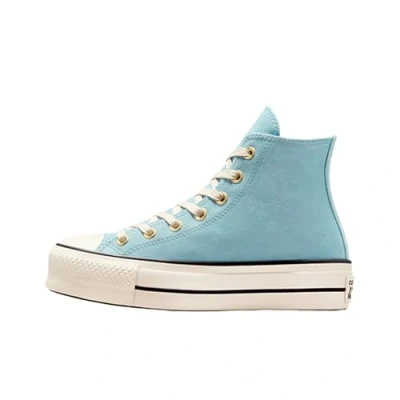 Abbildung von Converse Chuck Taylor ALL STAR LIFT Platform Sneaker high, Damen, Größe: 41.5, Vernal pool/natural ivory/black Veloursleder