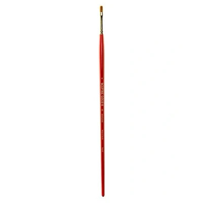 Abbildung von Winsor &amp; Newton 5185706 Sceptre Gold II Künstler Aquarellpinsel mit hoher Farbtragekapazitat exzellenter Sprungkraft, Serie 505 Flachpinsel, langer Stiel, Nr.6 5mm