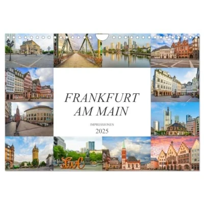 Abbildung von Frankfurt am Main Impressionen (Wandkalender 2025 DIN A4 quer), CALVENDO Monatskalender