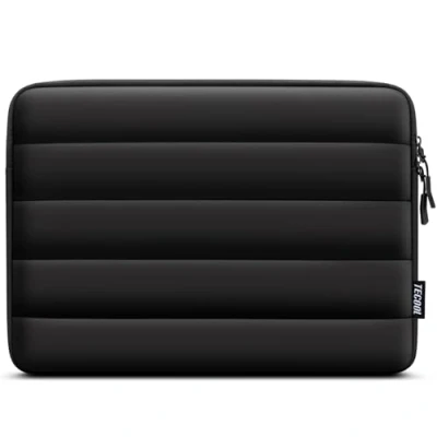 Abbildung von TECOOL Puffy 15.6 Zoll Laptoptasche Schutzhülle für 15 Notebook Lenovo Thinkpad ideapad HP Acer Dell Asus Chromebook, 2024 2023 MacBook Pro 16 M3 M2 Hülle Spritzfeste Laptop Tasche,Schwarz