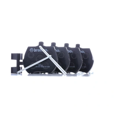 Abbildung von BREMBO P 52 002 Bremsbelagsatz exkl. Verschleißwarnkontakt ohne Zubehör ROVER: Mini Hatchback, Cabrio, MG: Midget, AUSTIN: Schrägheck