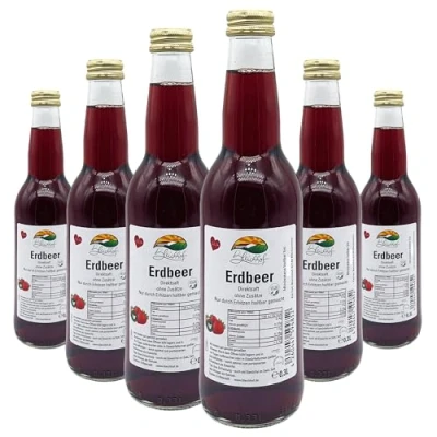 Abbildung von BLEICHHOF® Erdbeersaft Direktsaft, vegan (6x0,3l)