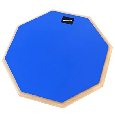 Abbildung von keepdrum DP BL12 Drum Practice Pad Blau Übungspad 12 Zoll