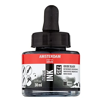 Abbildung von Artequipment AMSTERDAM ACRYLIC INK 30 ml OXIDE BLACK uniw