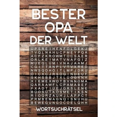 Abbildung von BESTER OPA DER WELT Wortsuchrätsel: Rätselbuch als Geschenk für den Großvater Über 100 Buchstaben Rätsel Reisegröße ca. DIN A5