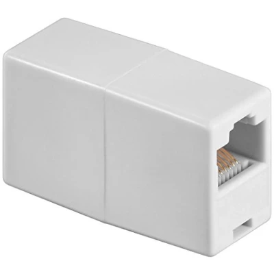 Abbildung von Goobay 2er Set ISDN Adapter (RJ45 Buchse auf RJ45 Buchse) weiß