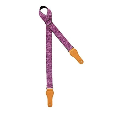 Abbildung von Ortega Guitars Ukulele Gurt Verstellbar Spring Series Baumwolle, Violett (OCS 360U)