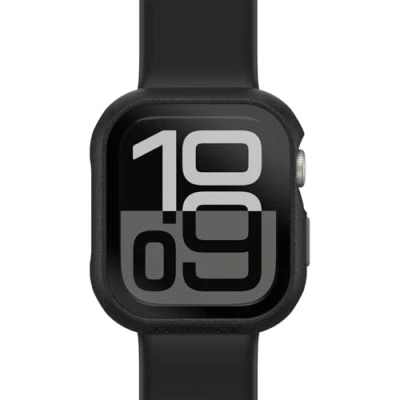 Abbildung von OtterBox Eclipse Bumper mit integrierter Displayschutzglas für Apple Watch Series 10 42mm, gehärtetes Glas, stoßfeste, sturzsichere und schlanke Schutzhülle Watch, Schwarz
