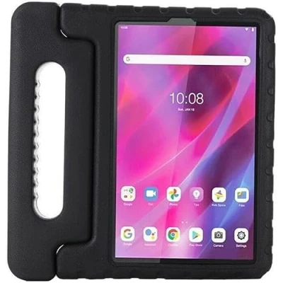 Abbildung von Kinder Tablet Hülle mit Griff Schwarz Geeignet für Lenovo Tab M10 Plus Gen 3 Kinderfreundlich Schutzhülle Shockproof Ständer Sturzschutz