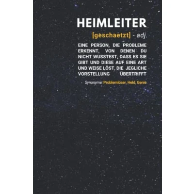 Abbildung von Heimleiter geschätzt: Notizbuch inkl. To Do Liste Das perfekte Geschenk für Männer, die ein Heim Leiten Geschenkidee Geschenke