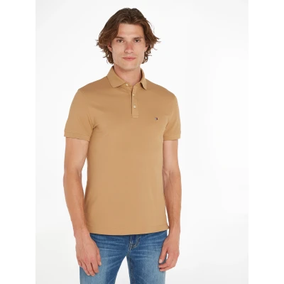 Abbildung von Tommy Hilfiger 1985 SLIM Poloshirt, Herren, Größe: Small, Classic khaki