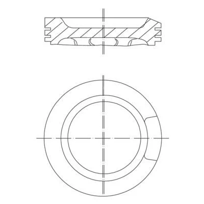 Abbildung von Kolben MAHLE ORIGINAL 033 04 02