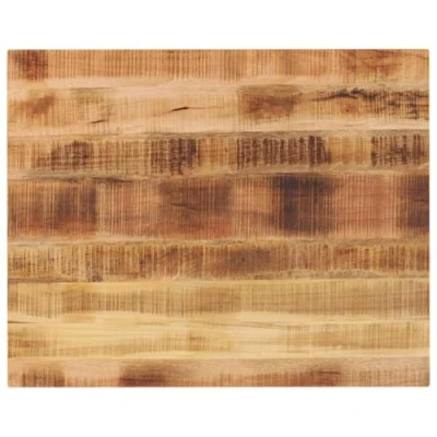 Abbildung von vidaXL Tischplatte, Holzplatte für Esstisch Couchtisch, Massivholzplatte Rustikales Design, Ersatztischplatte, 90x80x3,8cm Rechteckig Raues Massivholz Mango