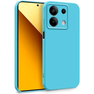 Abbildung von MyGadget Hülle für Xiaomi Redmi Note 13 5G Zweilagige Handyhülle mit Kameraschutz Cover Innenfutter &amp; Silikon außen Türkis