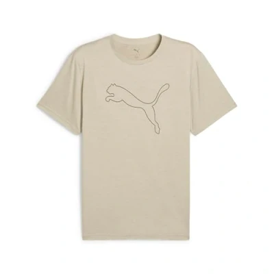 Abbildung von PUMA Unisex M TAD Essential Heather CAT Tee (CF Large cat) T Shirts, Desert Dust Heather,