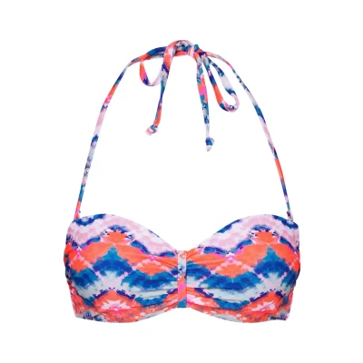 Abbildung von Venice Beach WIRE Bandeau Bikinitop, Damen, Größe: 38xC, Blue/orange