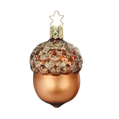 Abbildung von Inge Glas Christbaumschmuck, Baumschmuck Eichel Größe: 7,5 cm mundgeblasen