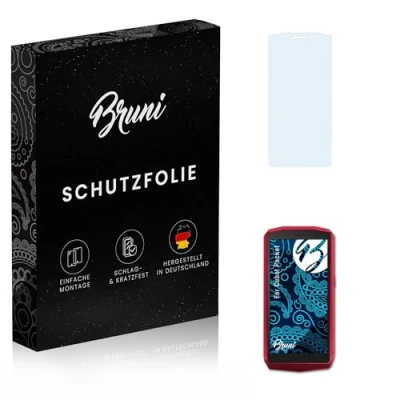 Abbildung von Bruni Schutzfolie kompatibel mit Cubot Pocket Folie, glasklare Displayschutzfolie (2X)